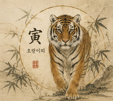 2026 호랑이띠 전통 수묵화